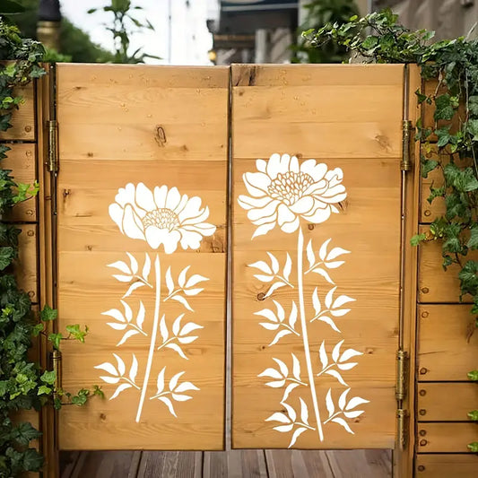 Florenza - Large Flower Stencils for Garden & Home Decor — image 1