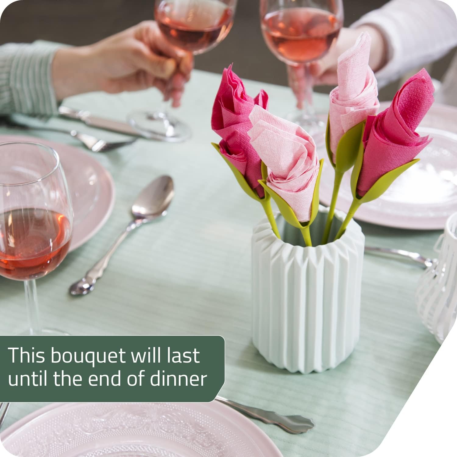 Florenza - Napkin Flower Creator for Elegant Table Settings (2 Pcs) — image 2