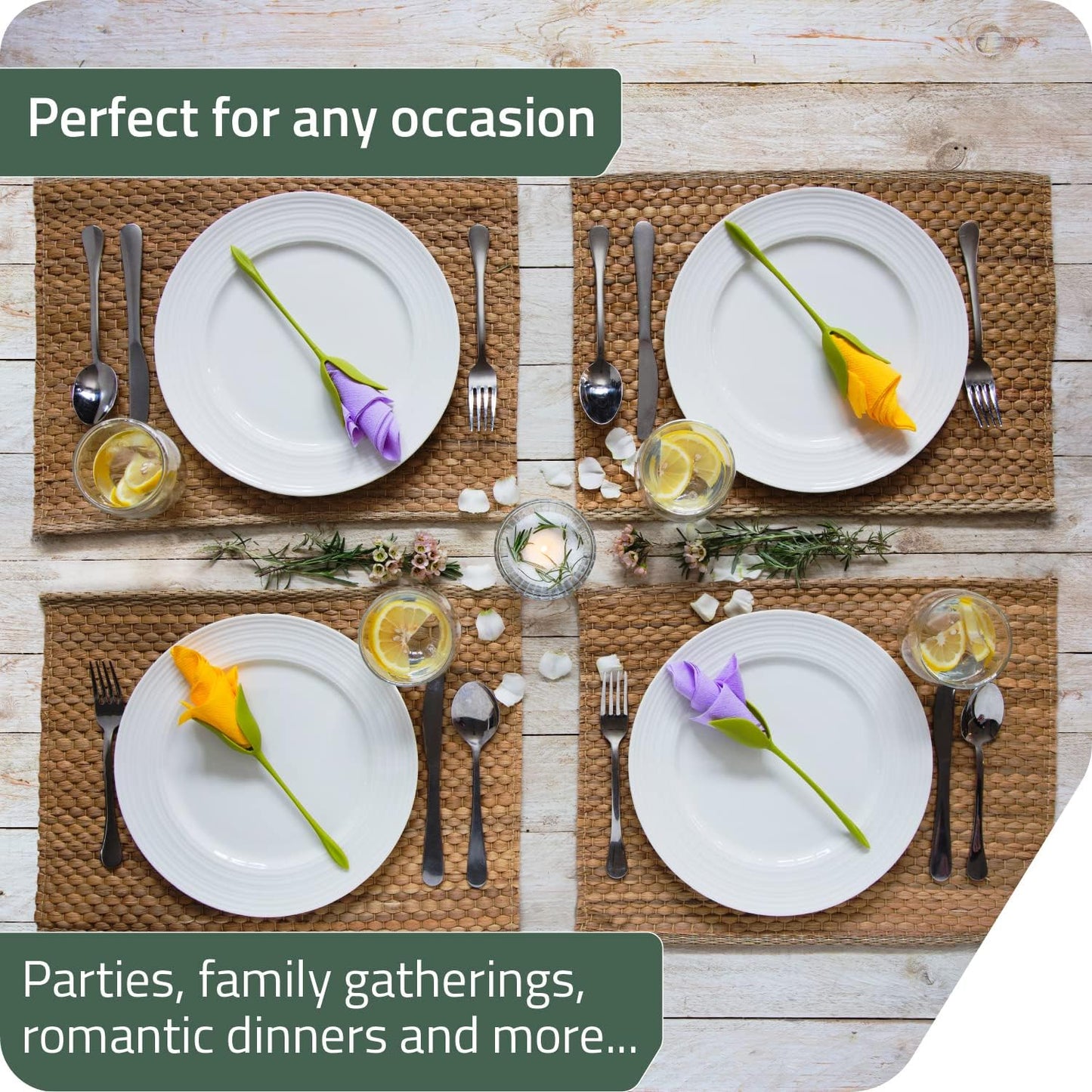 Florenza - Napkin Flower Creator for Elegant Table Settings (2 Pcs) — image 3